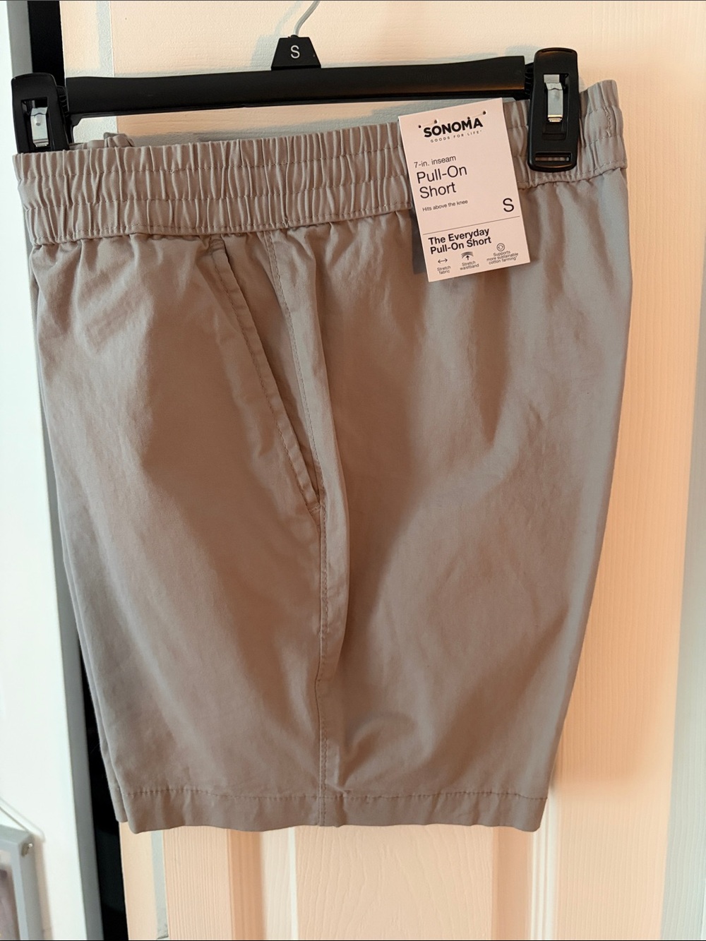 Sonoma Men’s Pull-On Shorts — Taupe Gray